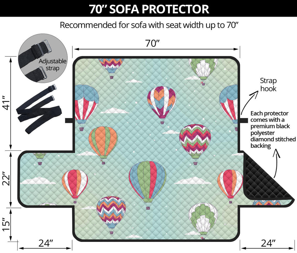 Hot Air Balloon design Pattern Sofa Cover Protector