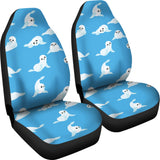 Cute Sea Lion Seal Pattern Background  Universal Fit Car Seat Covers