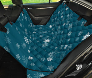 Snowflake Pattern Dark Background Dog Car Seat Covers