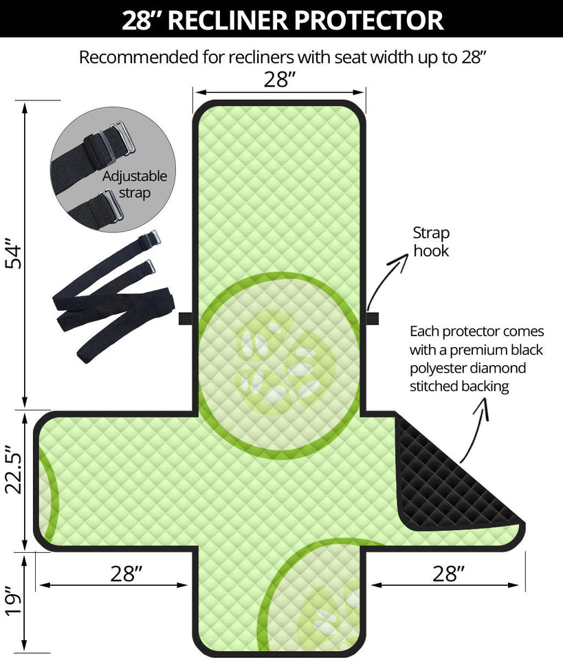 Cucumber pattern Recliner Cover Protector