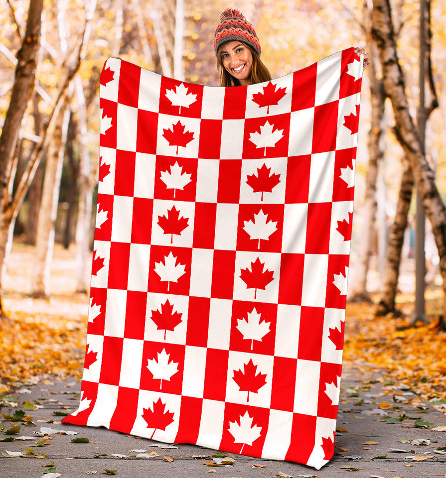Canada Pattern Print Design 05 Premium Blanket