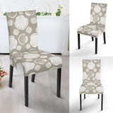 Scallop Shell Pattern Dining Chair Slipcover