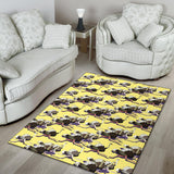 Ostrich Pattern Print Design 04 Area Rug