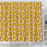 Passion Fruits Slice Pattern Shower Curtain Fulfilled In US