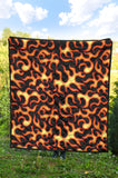 Fire Flame Dark Pattern Premium Quilt