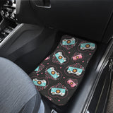 Camera Pattern Print Design 04 Front and Back Car Mats