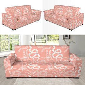 Snake Lilies Flower Pattern Sofa Slipcover
