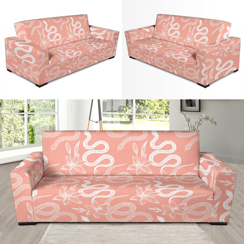 Snake Lilies Flower Pattern Sofa Slipcover