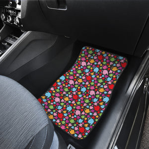 Tea pots Pattern Print Design 01 Front Car Mats