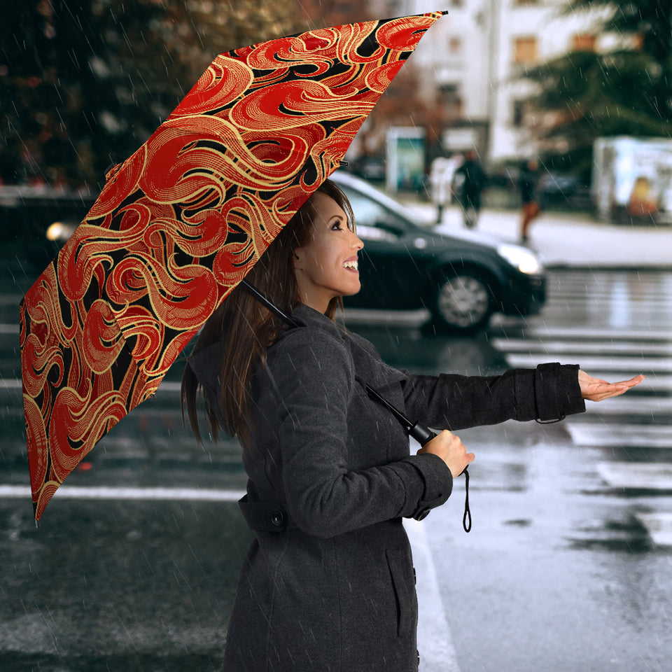 Fire Flame Pattern Umbrella