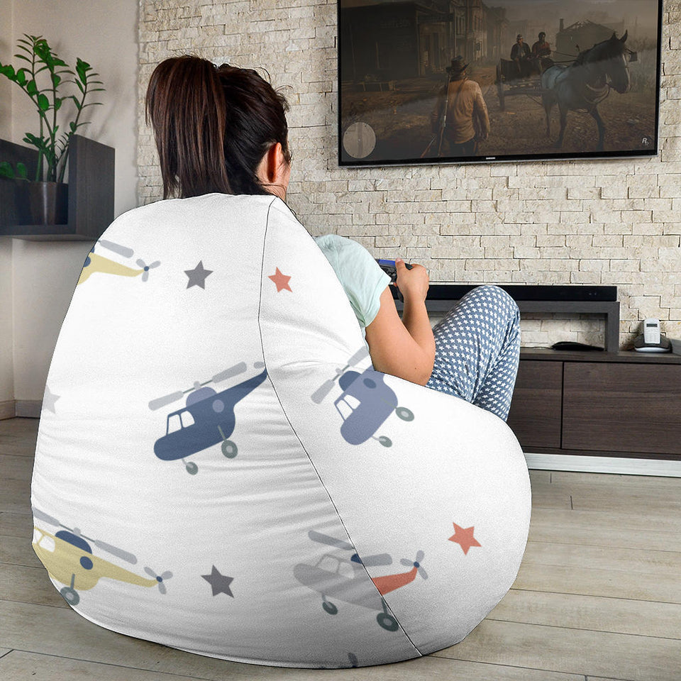 Cute Helicopter Star Pattern Bean Bag Cover