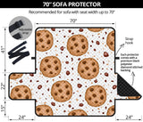 chocolate chip cookie pattern Sofa Cover Protector