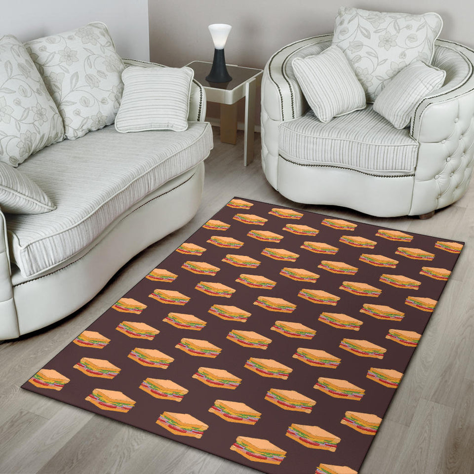 Sandwich Pattern Print Design 04 Area Rug