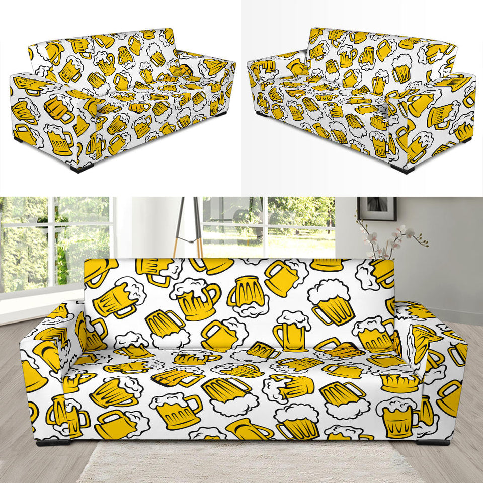 Beer Design Pattern Sofa Slipcover