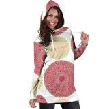 Circle Indian Pattern Women'S Hoodie Dress