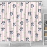 Cute Raccoons Leaves Pattern Shower Curtain Fulfilled In US