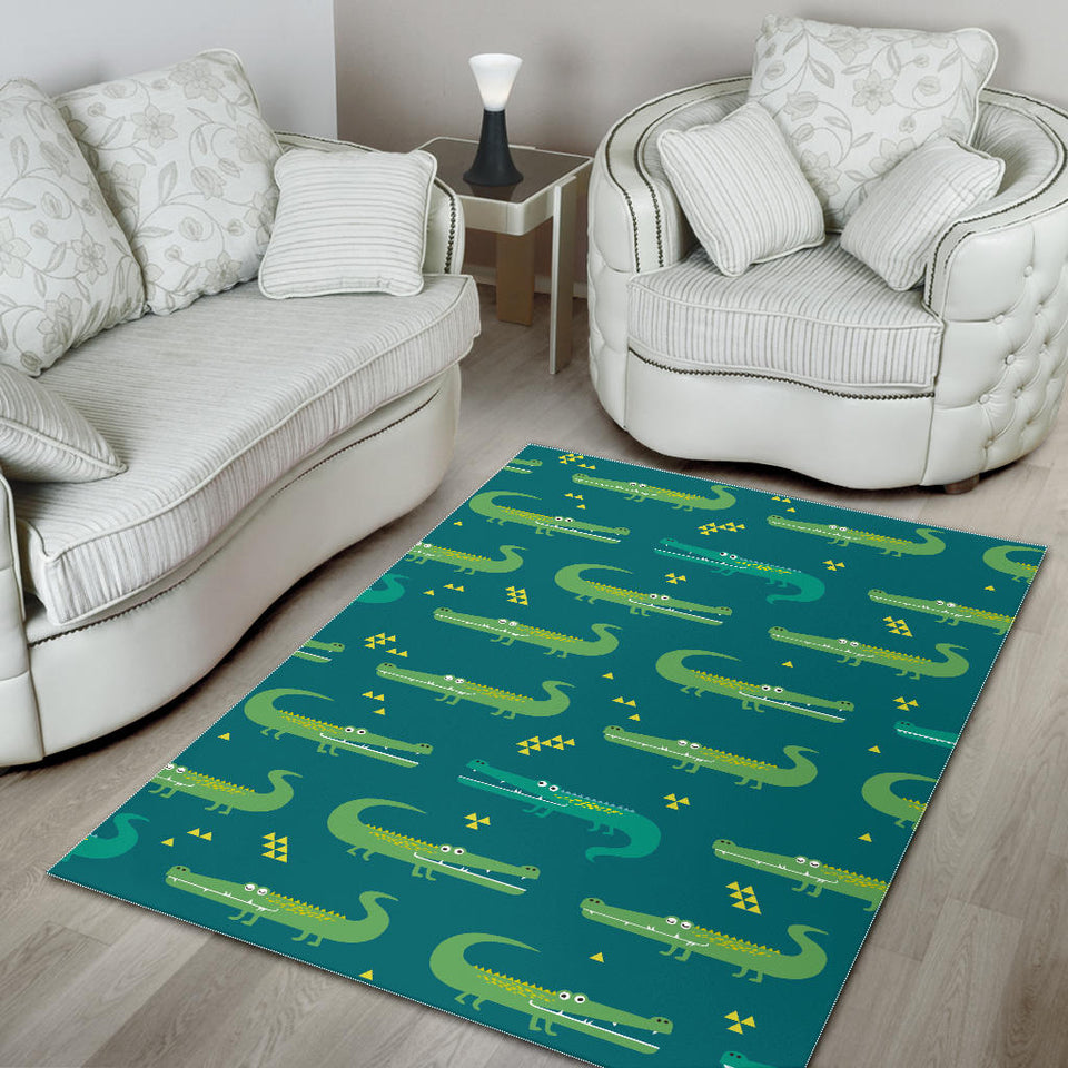 Crocodile Pattern Area Rug