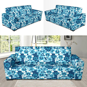 Hibiscus Pattern Print Design 03 Sofa Slipcover