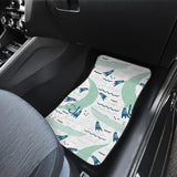 Crocodile Diver Pattern Front And Back Car Mats