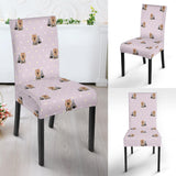 Yorkshire Terrier Pattern Print Design 02 Dining Chair Slipcover