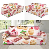 Cake Cupcake Sweets Pattern Sofa Slipcover