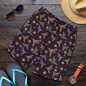 Hummingbird Pattern Print Design 04 Men Shorts