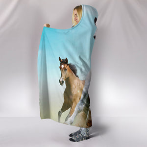 Desert Horse Hooded Blanket