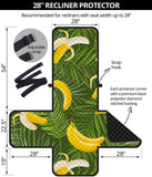 Banana Palm Leaves pattern Recliner Cover Protector