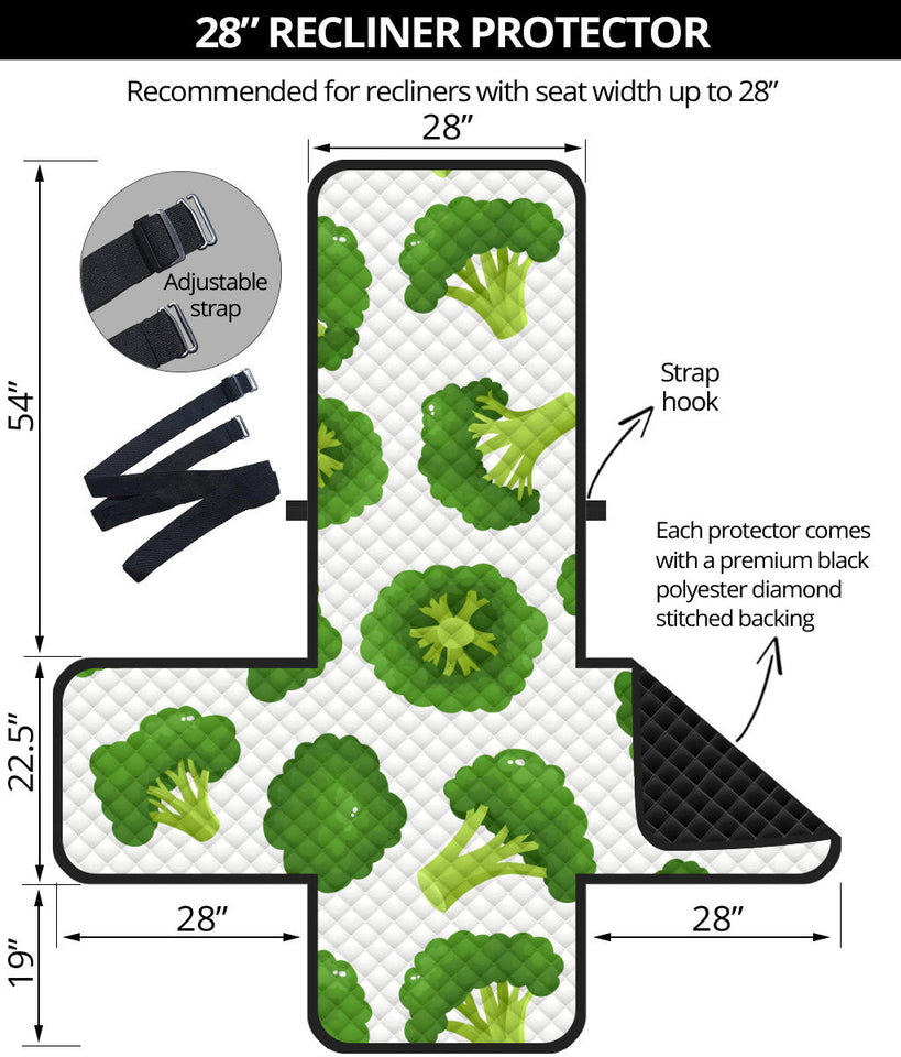 Cute broccoli pattern Recliner Cover Protector