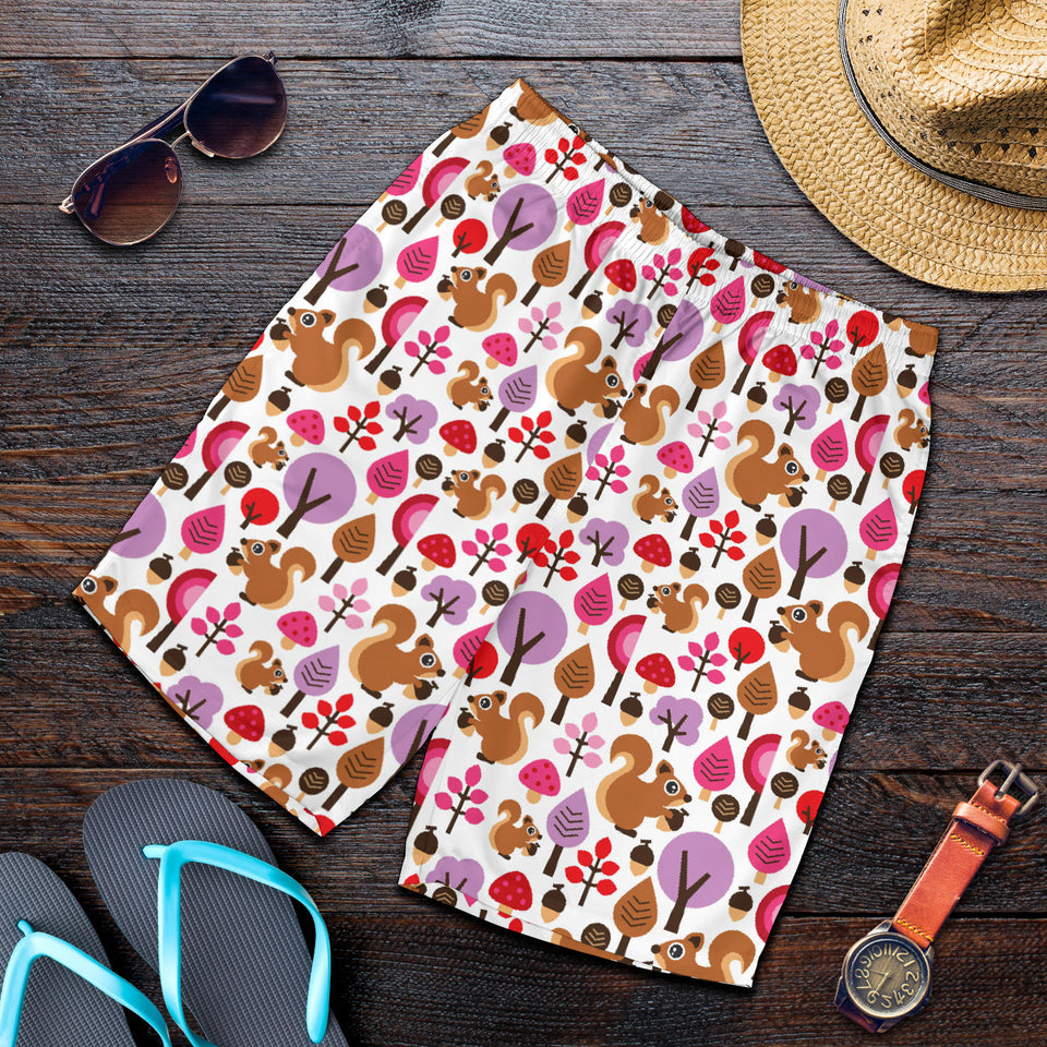 Squirrel Pattern Print Design 02 Men Shorts