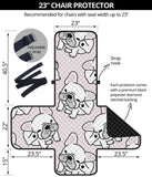 Cute french bulldog pattern Chair Cover Protector