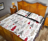 Cute Christmas tree pattern Quilt Bed Set