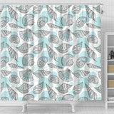 Shell Polynesian Tribal  Shower Curtain Fulfilled In US