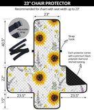 beautiful sunflowers pattern Chair Cover Protector