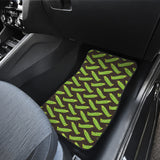 Green Peas Pattern Print Design 05 Front Car Mats
