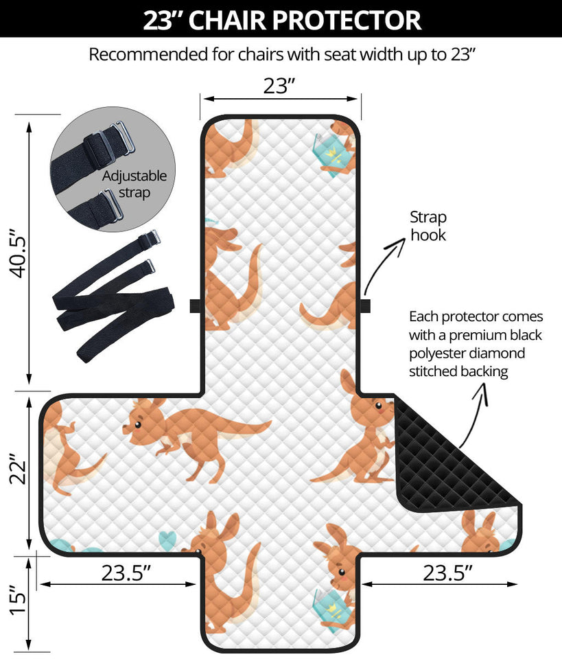 Cute Kangaroo pattern Chair Cover Protector