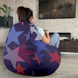 Red Blue Star Pattern Bean Bag Cover