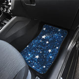 Night Sky Star Pattern Front And Back Car Mats