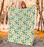 Hummingbird Pattern Print Design 01 Premium Blanket