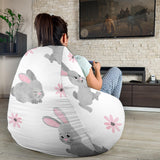 Watercolor Cute Rabbit Pattern Bean Bag Cover
