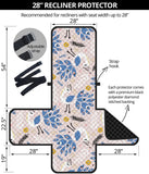 Cute peacock pattern Recliner Cover Protector