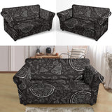 Pizza Pattern  Loveseat Couch Slipcover