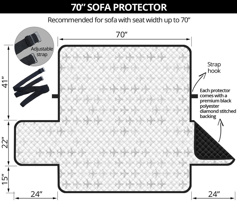 Airplane print pattern Sofa Cover Protector