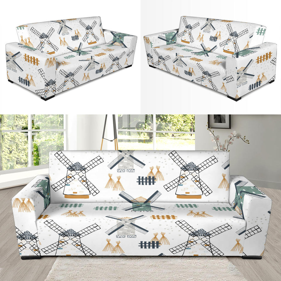 Windmill Pattern Sofa Slipcover