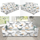 Windmill Pattern Sofa Slipcover