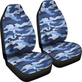 ฺBlue Camo Camouflage Pattern  Universal Fit Car Seat Covers