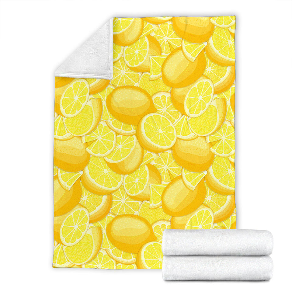 Lemon Pattern Premium Blanket
