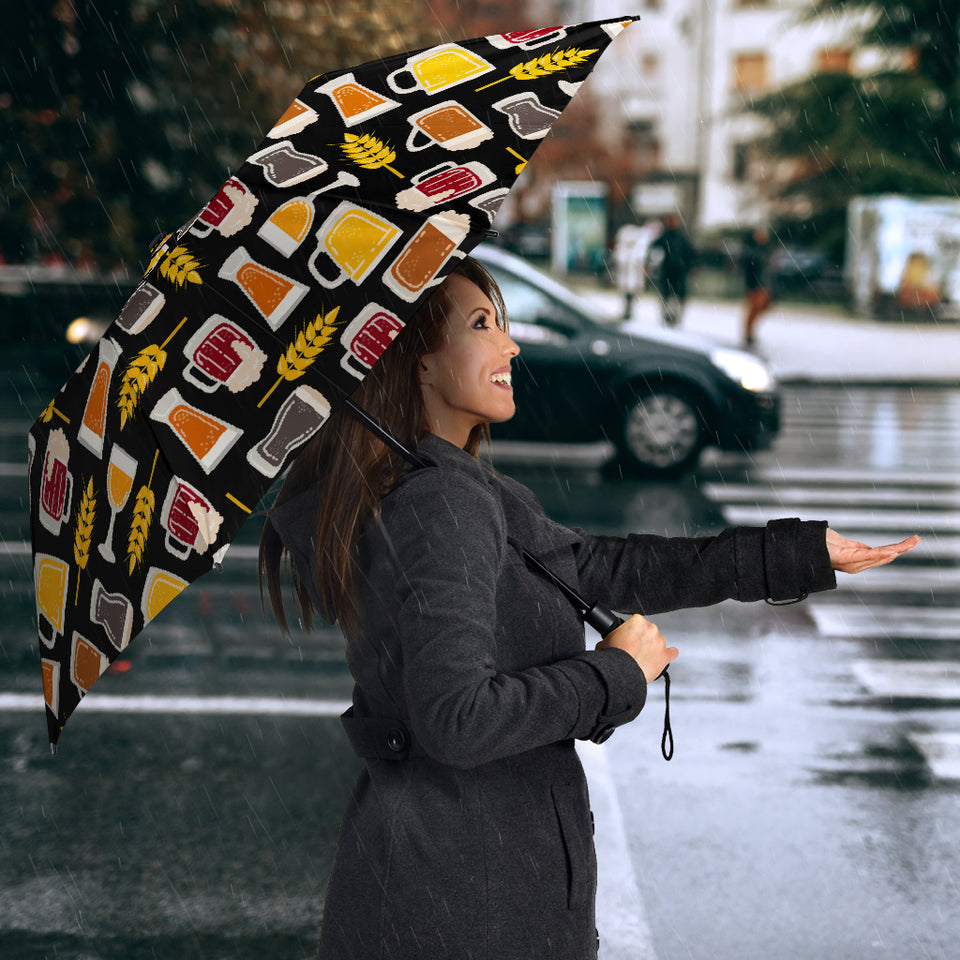 Beer Type Pattern Umbrella