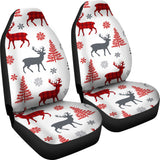 Deer Tree Snowflakes Chrismas Pattern Universal Fit Car Seat Covers