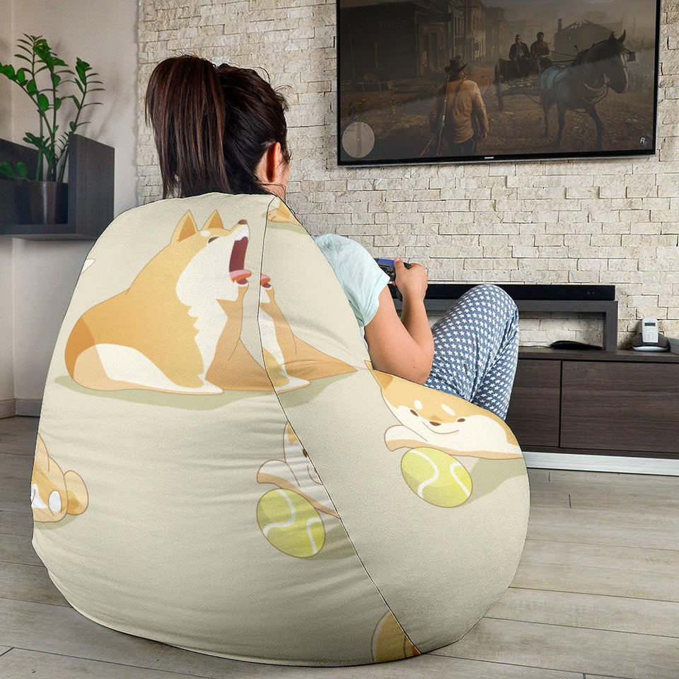 Cute Fat Shiba Inu Dog Pattern Bean Bag Cover